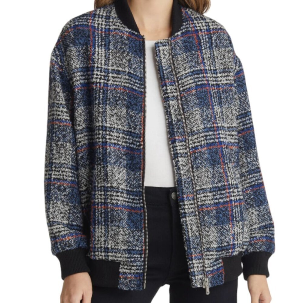 Avec Les Filles Tweed Bomber Jacket